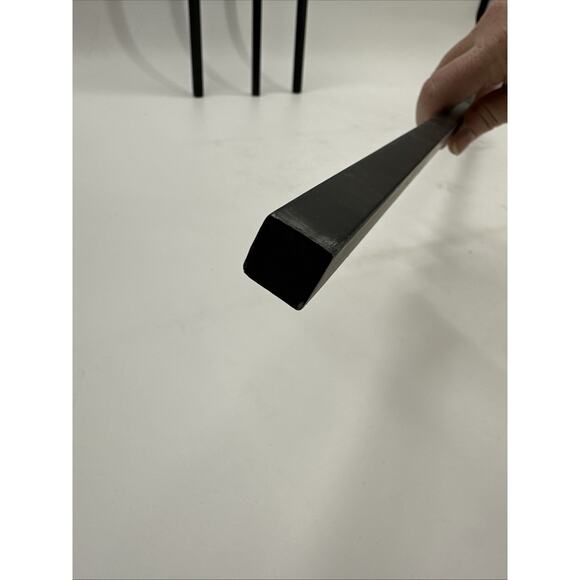 Lot Of 4 Black Wrought Iron Double Twist Basket Pin Top Balusters 44” x 1/2” {C5 - Picture 10 of 16